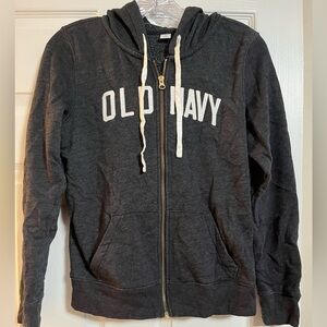 OLD NAVY Women’s Dark Gray Zip-Up Sweater